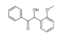2-Hydroxy-2-(2-methoxyphenyl)-1-phenylethanone结构式