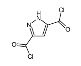 1H-Pyrazole-3,5-dicarbonyldichloride(9CI)结构式