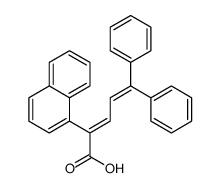 (2E)-2-naphthalen-1-yl-5,5-diphenylpenta-2,4-dienoic acid Structure