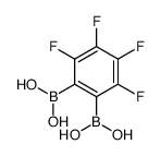 (2-borono-3,4,5,6-tetrafluorophenyl)boronic acid结构式