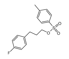 3-(4-fluorophenyl)propyl 4-methylbenzenesulfonate结构式