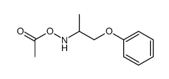 O-acetyl-N-(1-phenoxypropan-2-yl)hydroxylamine Structure
