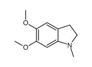 5,6-dimethoxy-1-methyl-2,3-dihydroindole结构式