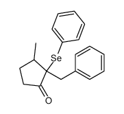 2-benzyl-3-methyl-2-(phenylselanyl)cyclopentan-1-one Structure