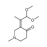 3-(1,1-dimethoxypropan-2-ylidene)-1-methylpiperidin-4-one Structure