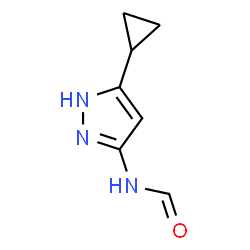 Formamide,N-(5-cyclopropyl-1H-pyrazol-3-yl)- Structure