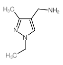 1-乙基-3-甲基-1H-吡唑-4-甲胺结构式