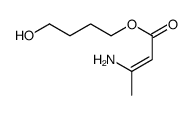 4-hydroxybutyl 3-amino-2-butenoate结构式