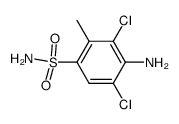 5-amino-4,6-dichloro-toluene-2-sulfonic acid amide结构式