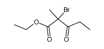 2-bromo-2-methyl-3-oxo-valeric acid ethyl ester结构式