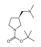 (S)-1-N-叔丁氧羰基-3-二甲基氨基甲基吡咯烷盐酸盐结构式