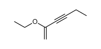 ethyl-(1-methylene-pent-2-ynyl)-ether结构式