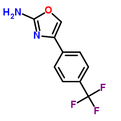 4-(4-(三氟甲基)苯基)恶唑-2-胺结构式