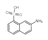 7-氨基萘-1磺酸结构式
