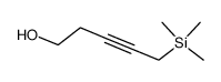 1-(Trimethylsilyl)-2-pentyn-5-ol Structure