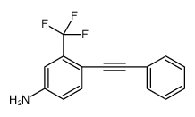 Benzenamine, 4-(2-phenylethynyl)-3-(trifluoromethyl)结构式