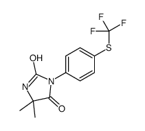 5,5-dimethyl-3-[4-(trifluoromethylsulfanyl)phenyl]imidazolidine-2,4-dione Structure