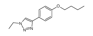 4-(4-butoxyphenyl)-1-ethyltriazole结构式