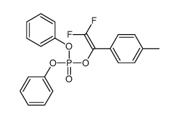 [2,2-difluoro-1-(4-methylphenyl)ethenyl] diphenyl phosphate结构式