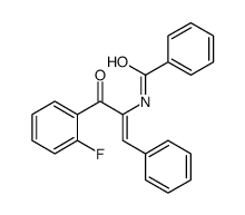 N-[3-(2-fluorophenyl)-3-oxo-1-phenylprop-1-en-2-yl]benzamide Structure