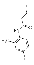 3-氯-n-(4-氟-2-甲基苯基)丙酰胺结构式