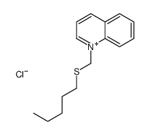 1-(pentylsulfanylmethyl)quinolin-1-ium,chloride结构式