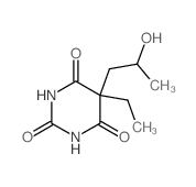 5-ethyl-5-(2-hydroxypropyl)-1,3-diazinane-2,4,6-trione结构式