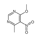 4-methoxy-6-methyl-5-nitropyrimidine结构式