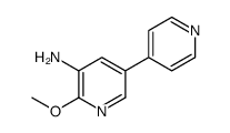 2-甲氧基-5-(吡啶-4-基)吡啶-3-胺结构式