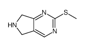 2-methylsulfanyl-6,7-dihydro-5H-pyrrolo[3,4-d]pyrimidine Structure