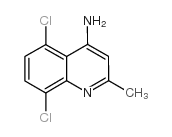 4-氨基-5,8-二氯-2-甲基喹啉结构式