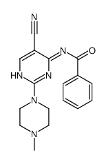 N-[5-cyano-2-(4-methylpiperazin-1-yl)pyrimidin-4-yl]benzamide结构式