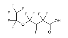 2,2,3,4,4-pentafluoro-4-(1,1,2,2,2-pentafluoroethoxy)butanoic acid结构式