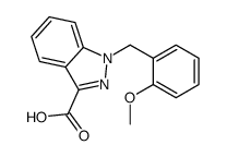 1-[(2-methoxyphenyl)methyl]indazole-3-carboxylic acid Structure