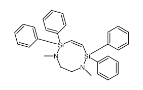 1,6-dimethyl-2,2,5,5-tetraphenyl-7,8-dihydro-1,6,2,5-diazadisilocine结构式