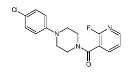 [4-(4-chlorophenyl)piperazin-1-yl]-(2-fluoropyridin-3-yl)methanone Structure