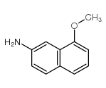8-甲氧基-2-氨基萘结构式