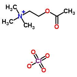 2-Acetoxy-N,N,N-trimethylethanaminium perchlorate Structure
