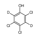 2,4,5-trichloro-3,6-dideuteriophenol Structure