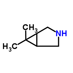 6,6-二甲基-3-氮杂双环[3.1.0]己烷结构式