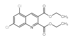 diethyl 5,7-dichloroquinoline-2,3-dicarboxylate Structure
