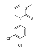 methyl N-(3,4-dichlorophenyl)-N-prop-2-enylcarbamodithioate结构式