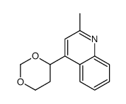 4-(1,3-dioxan-4-yl)-2-methylquinoline结构式