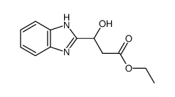 3-(1H-benzoimidazol-2-yl)-3-hydroxy-propionic acid ethyl ester结构式
