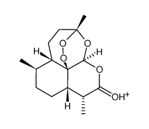 protonated artemisinin Structure