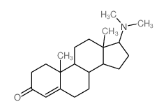 Androst-4-en-3-one,17-(dimethylamino)-, (17b)- (9CI)结构式