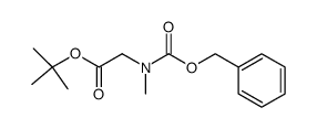 α-tert-butyl N-(benzyloxycarbonyl)-N-methylglycinate Structure