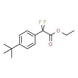 ethyl 2-(4-(tert-butyl)phenyl)-2,2-difluoroacetate Structure