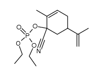1-cyano-2-methyl-5-(prop-1-en-2-yl)cyclohex-2-en-1-yl diethyl phosphate Structure