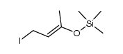 (4-iodobut-2-en-2-yloxy)trimethylsilane Structure